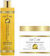 Live Spa Cosmetics Gold Σετ Θεραπείας Μαλλιών με Κερατίνη για Βαμμένα Μαλλιά με Σαμπουάν και Μάσκα