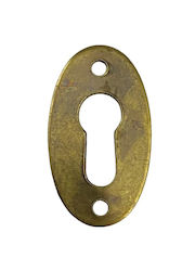 Herrajes Palencia 4360 Antique Brass Furniture Rosette 2x3.5cm