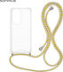 Sonique Armor Clear Silicone Case with Cord for...