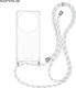 Sonique Armor Clear Silicone Case with Cord for...