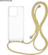 Sonique Armor Clear Silicone Case with Cord for...