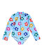 Toby Tiger Kids Swimwear One-Piece Multicolour