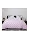 Pucioasa Husă de pătură De Lână Dublu 200x215cm Roz 400 g/mp²Gsm