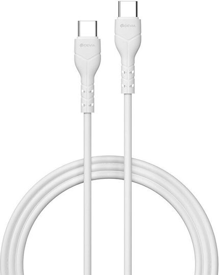 Devia Kintone Ec151 USB 2.0 Kabel USB-C Männlich - USB-C Weiß 1m 6938595379551 Großhandel