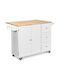 Boden Küchenschrank Weiß 136x76x91cm