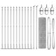 vidaXL Garden Fence Wire Steel 80 cm Grey