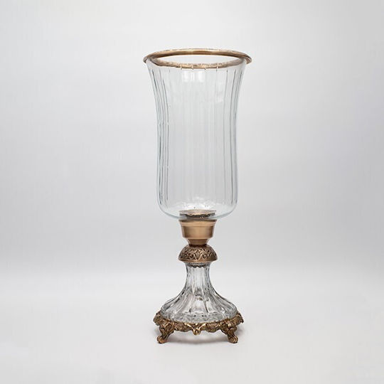 Decorative Vase Transparent 17x17x38cm