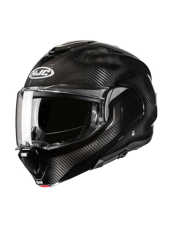 HJC F100 Carbon solid black Motorcycle Helmet F...