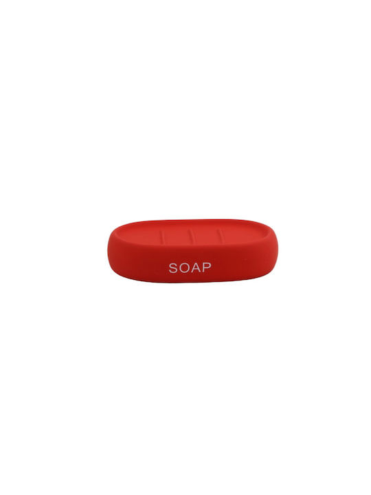 Inter Ceramic Soap Dish made of Resin Red