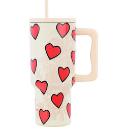 Estia Straw Tumbler XL Save the Aegean 900ml Tender Lace Estia Straw Tumbler XL Save the Aegean 900ml Tender Lace