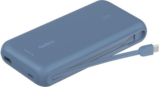 Belkin BoostCharge Power Bank 20000mAh 30W με Θύρα USB-A και Θύρα USB-C Μπλε