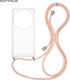 Sonique Armor Clear Silicone Case with Cord for...