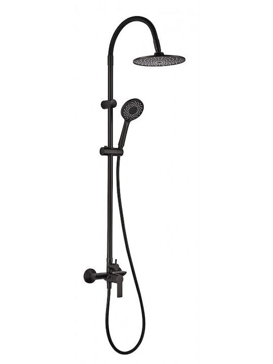 Inter Ceramic Duschsäule ohne Armatur Schwarz