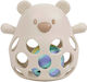Nattou Teething Rattle Silicone for 0 Months+