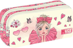 Must Team Pencil Case Barrel with 2 Compartments