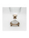 Vintage Glass Sweet Jar with Lid Gold 19x19x27cm