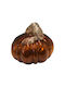 Handmade Honey-Colored Blown Glass Pumpkin 12.5x12.5x10.5cm Cqb81031