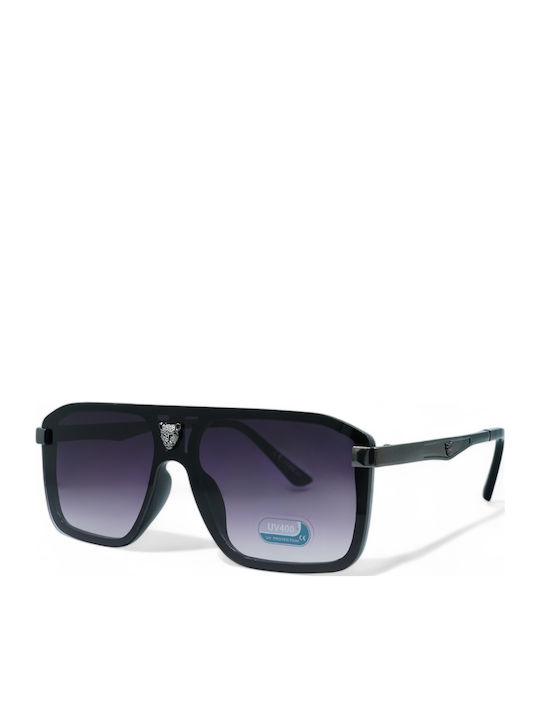 Optosquad Unisex Γυαλιά Ηλίου με Μαύρο Μεταλλικό Σκελετό και Μαύρο Ντεγκραντέ Φακό 25221