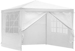 Zusammenklappbares Garten Gazebo Weiß 3x3m Zusammenklappbares Garten Gazebo Weiß 3x3m