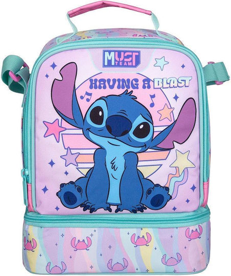Must Team Lilo & Stitch Kinder Lunchtasche Isoliert Umhängetasche 7l Rosa Stitch 22x16x28cm