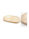 Platou Decorativ Oval Lemn Maro 1buc 25x15x2buc