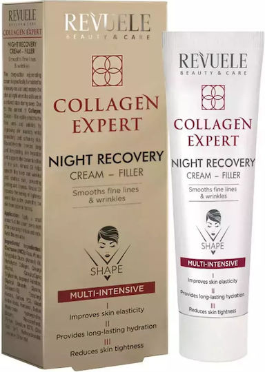 Revuele Collagen Expert Крем За Лице Нощен за Стягане на кожата & Блясък с Колаген 50мл