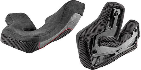 Wangenpolster Clima Comfort, schwarz-rot, N60-6/Sport Nolan