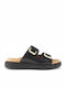 Sandale Casual Damă Din Piele Anatomici Negru
