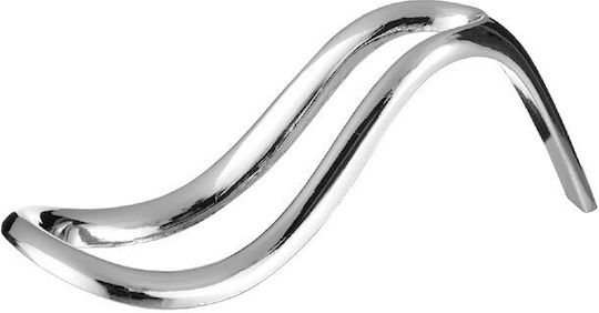 Single Slot Silver Metal Tobacco Pipe Stand 701030