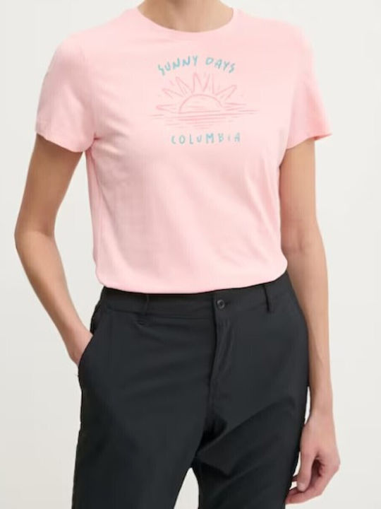 Columbia Γυναικείο T-shirt Ροζ
