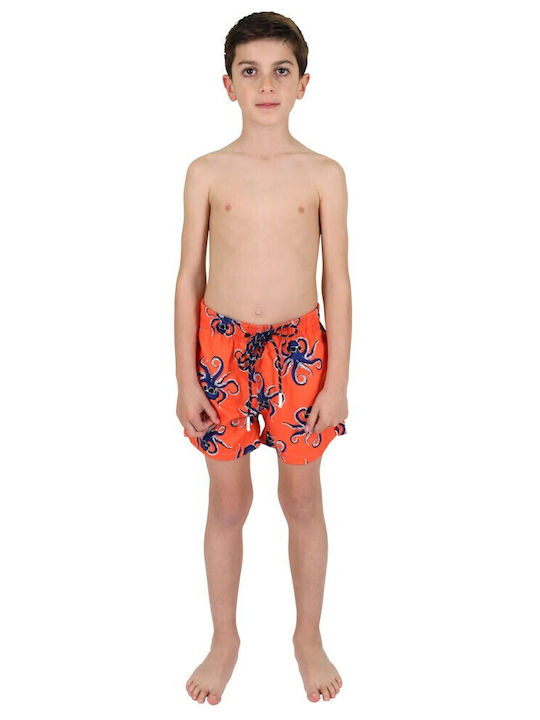 Waves Kids Swimwear Swim Shorts Orange, Blue
