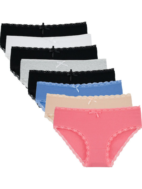 High Waist Women's Slip MultiPack Multicolour