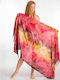 Γυναικέιο Παρεό Rima Tie Dye Κρόσσια 294-9 Red