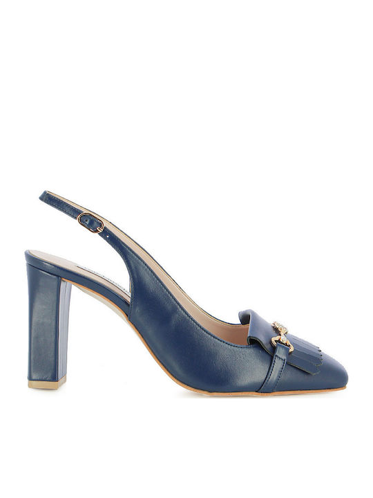 Guy Laroche Synthetic Leather Navy Blue High Heels