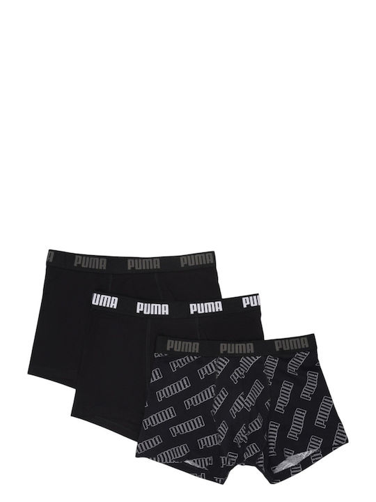 PUMA Ανδρικά Μποξεράκια Μαύρα 3Pack
