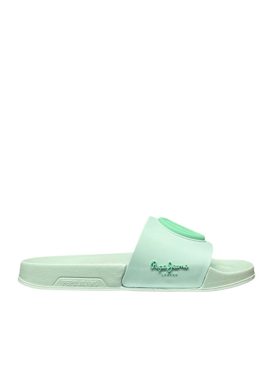 Pepe Jeans Frauen Flip Flops in Türkis Farbe