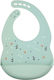 Nattou Waterproof Bib Silicone with Button & Po...