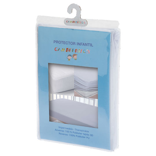 Gamberritos Kids Impermeabil Protecție saltea pentru bebeluși cu bordură 80x140buc