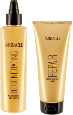Set Promo Șampon Regenerant pentru Păr și Corp + Mască Reparatoare Miracle Maxxelle 200ml