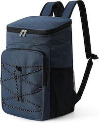 Insulated Backpack Cooler Bag Picnic Camping Tecos 18l Waterproof Dark Blue Dimensions 42 X 29 X 19 Centimeters