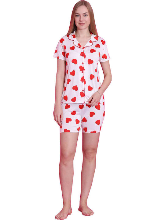 Miss Lale Summer Women's Pyjama Set White