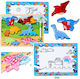 2-in-1 Wooden Educational Puzzle Board Dinosaur Markers 12 Pieces