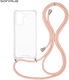 Sonique Armor Clear Silicone Case with Cord for...