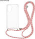 Sonique Armor Clear Silicone Case with Lanyard ...