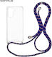Sonique Armor Clear Silicone Case with Cord for...