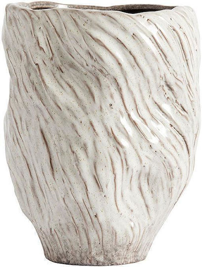 Muubs Vază Ceramică Bej Φ16xÎ25cm