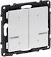 Legrand Seano Wall Switch Quadruplicate White