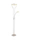 Globo Lighting LED Stehlampe Silber