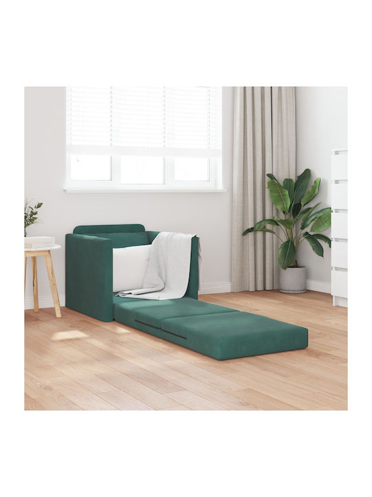 Schlafsessel Samt Dark Green 74x77x81cm