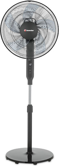 Inventor Pedestal Fan 35W 40cm Diameter with Remote Control Black